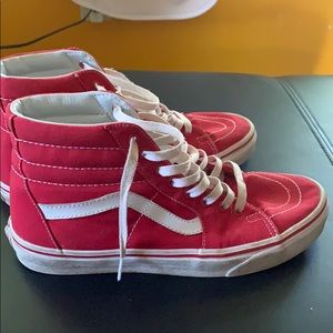 Red high top vans